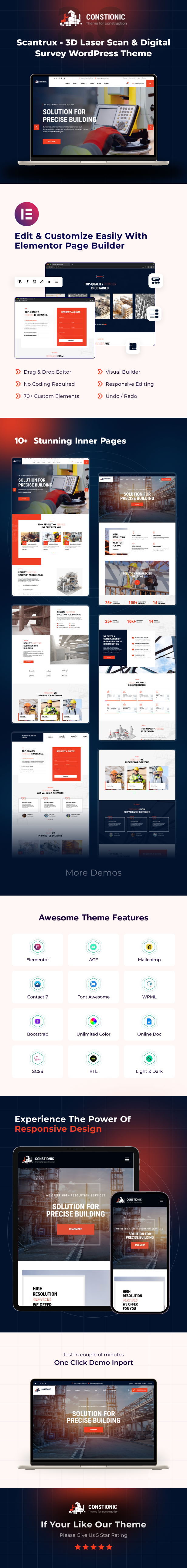 Scantrux - 3D Laser Scan & Digital Survey WordPress Theme